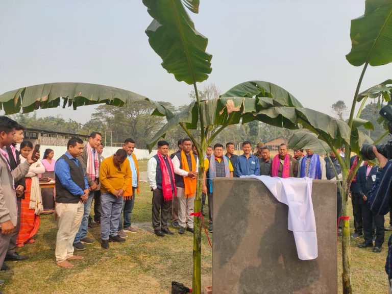 Laying Foundation Stone of RCC Administration Block, TC